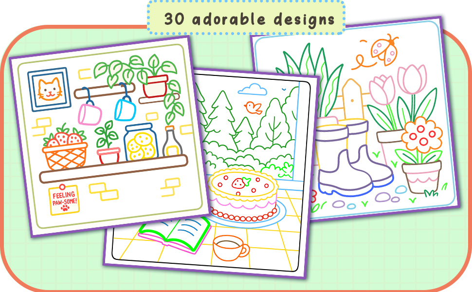 Cozy and Cute Color by Lines - Image 4