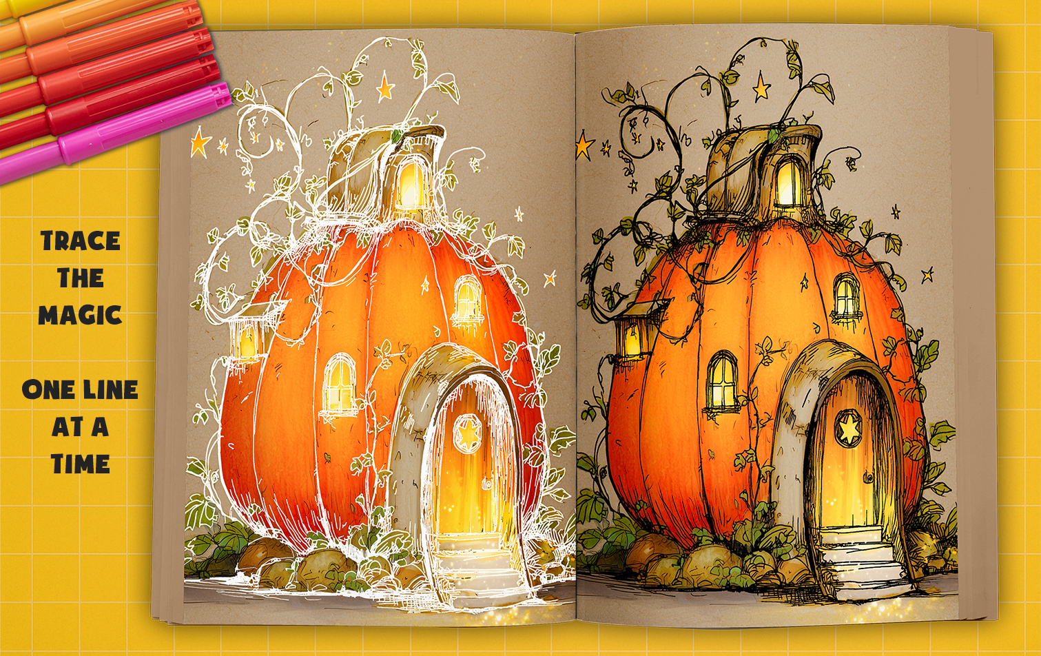 Ink Tracing Fairy Houses - Image 2