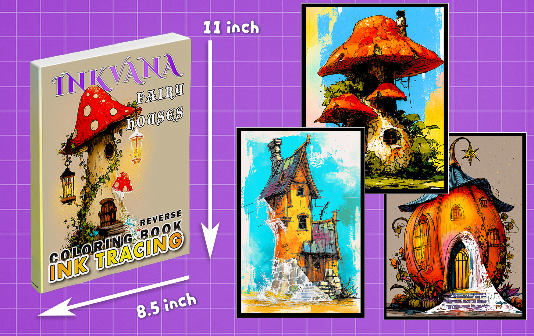Ink Tracing Fairy Houses - Image 3