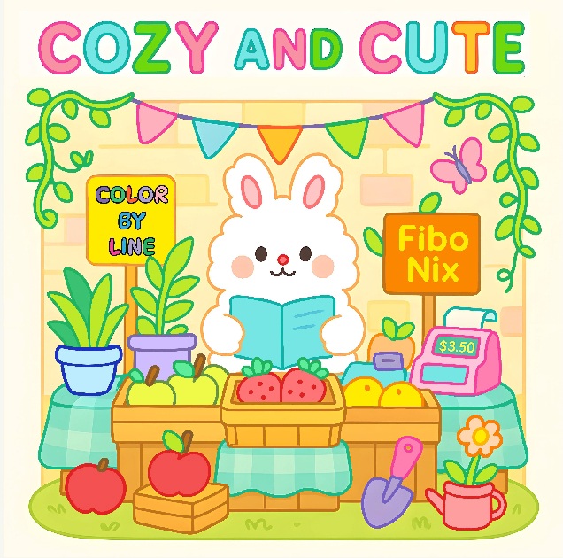 Cozy and Cute Color by Lines